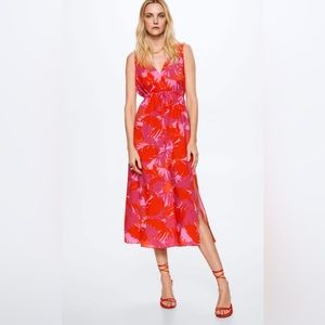 Mango Flowy Printed Dress